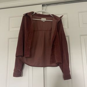 American Eagle Corduroy Button Up | Size Small